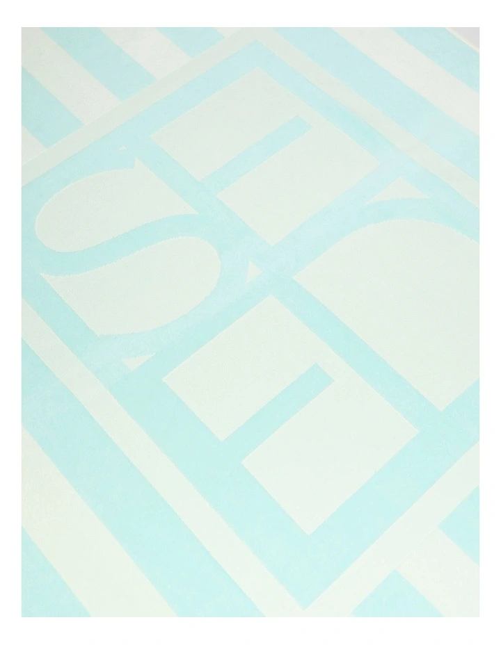 Resort Logo Beach Towel in Skyway image 2