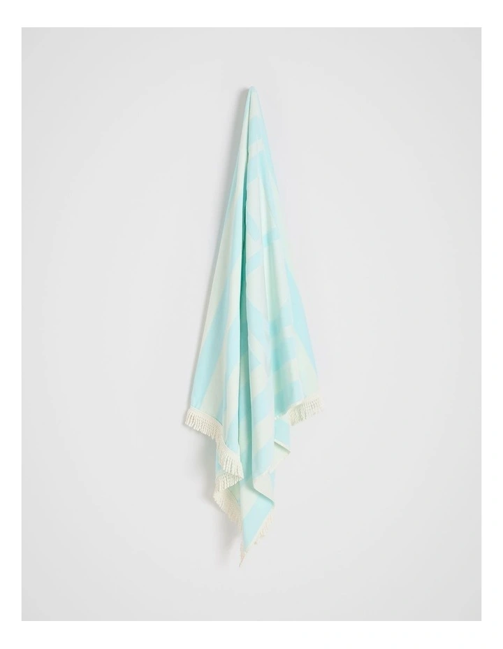 Resort Logo Beach Towel in Skyway image 3