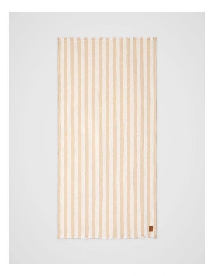 Cotton Turkish Towel in Ecru image 1