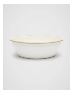 Loretta Large Salad Bowl in Cloud Cream