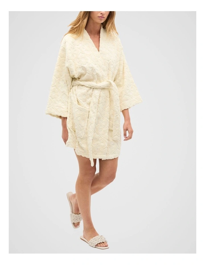 Flower Pool Robe in Butter Cream image 3