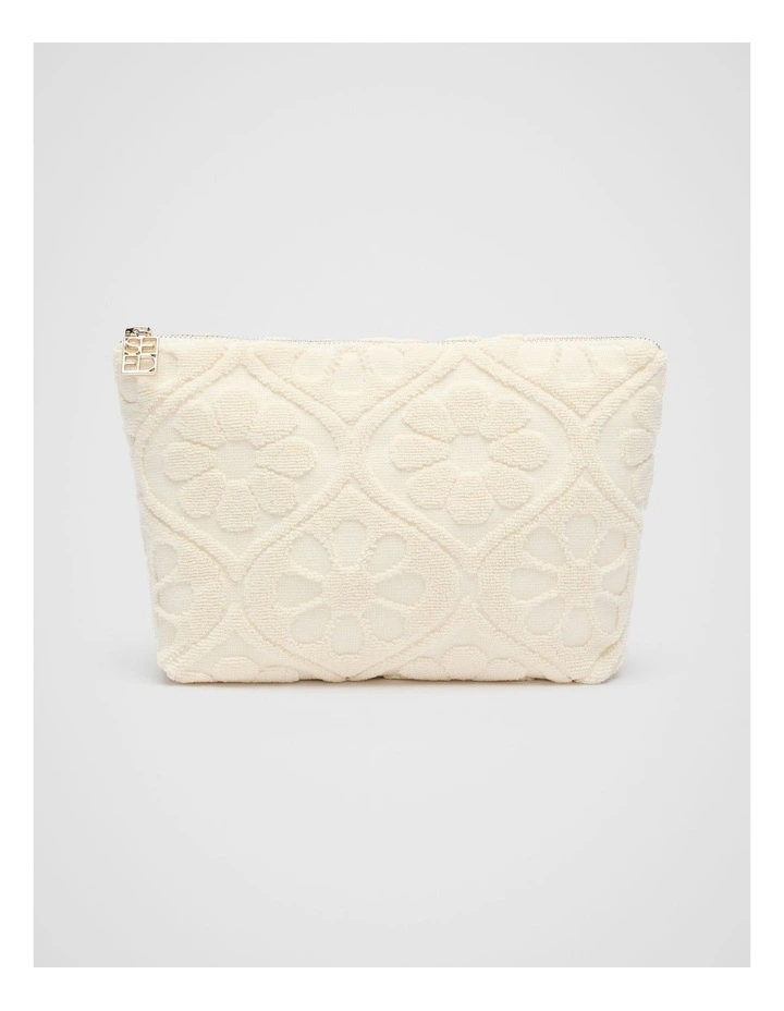 Flower Pouch in Butter Cream image 1