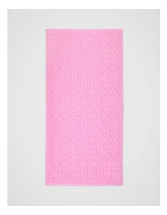 Flower Beach Towel in Fairy Floss