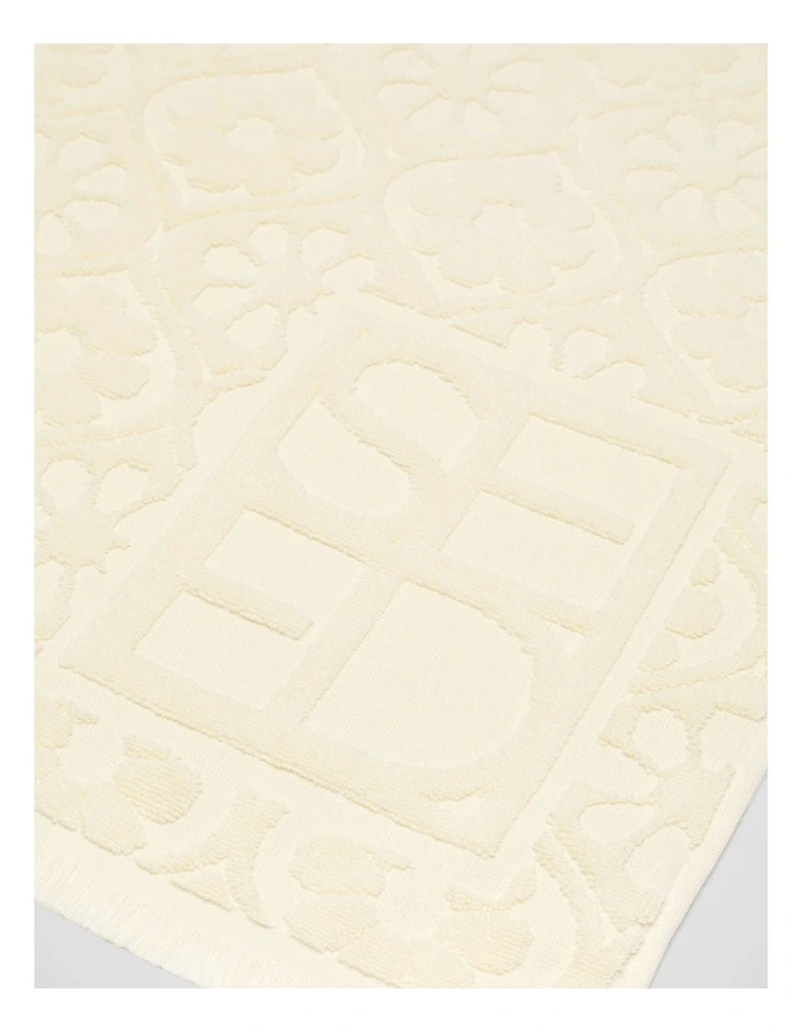 Flower Beach Towel in Butter Cream image 2
