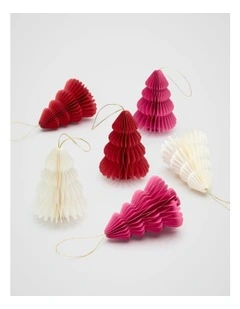 Paper Tree Set of 6 in Multi