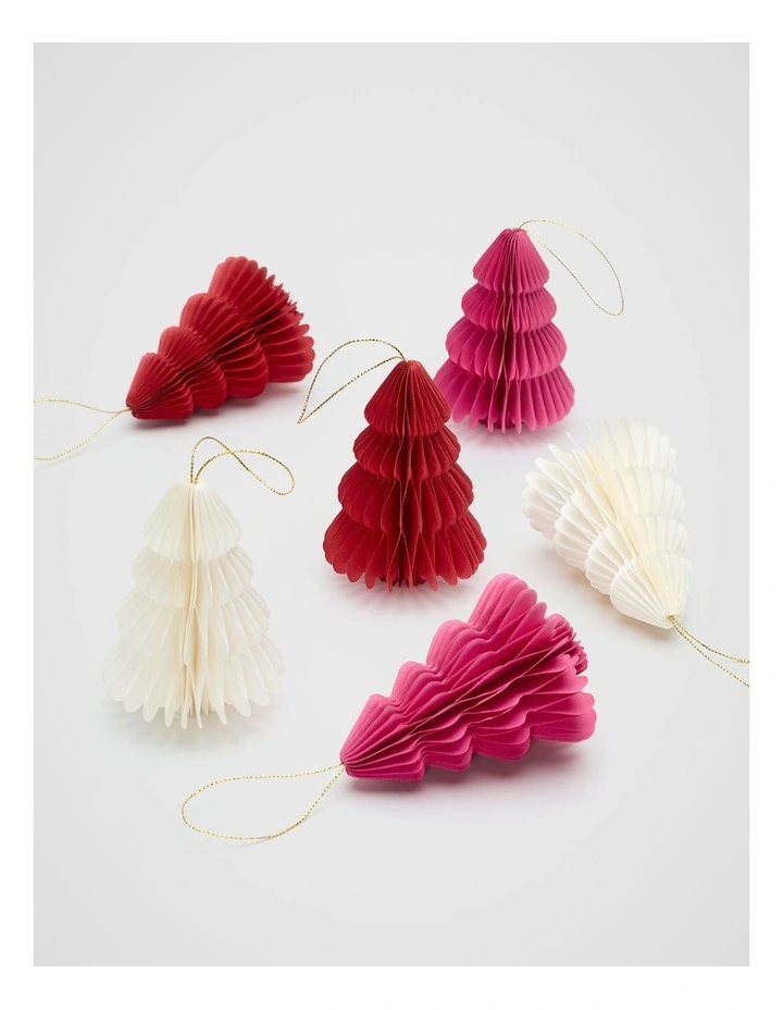 Paper Tree Set of 6 in Multi image 1