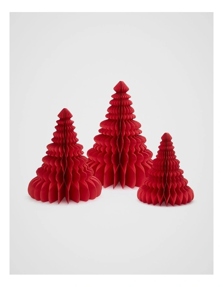 Paper Tree Small in Electric Crimson image 2