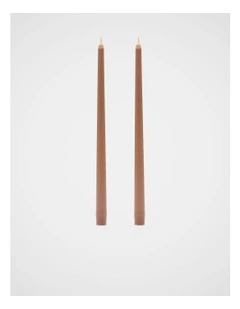 Tall Taper Candle Set of 2 in Biscoff