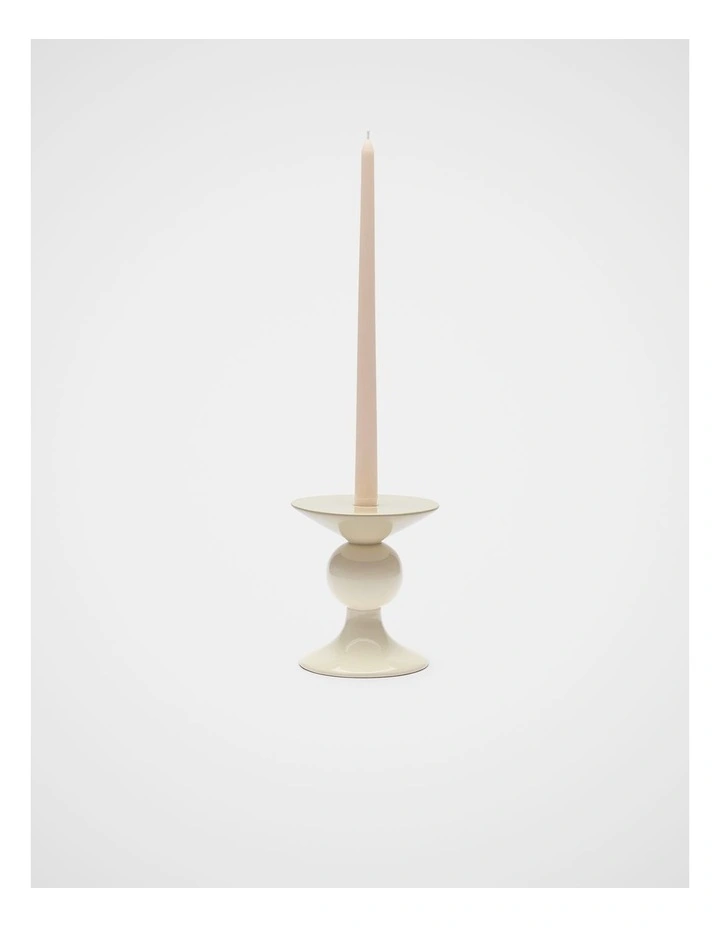 Tall Taper Candle Set of 2 in Eggshell image 2