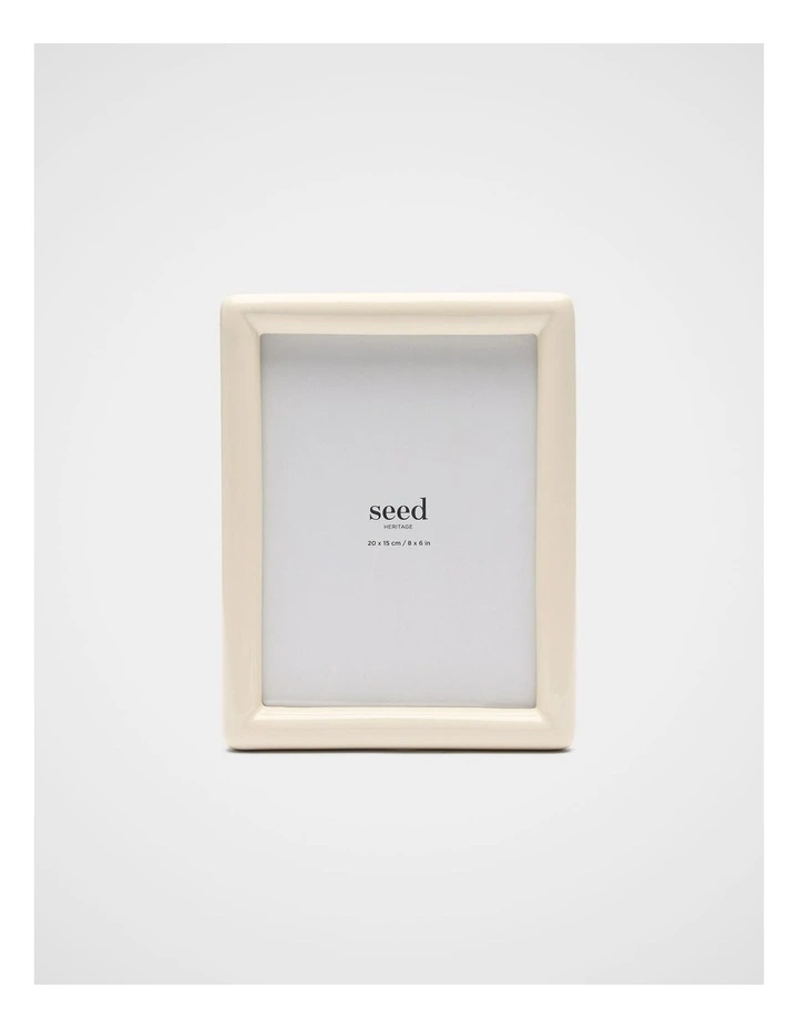Sage Medium Photo Frame in Eggshell image 1
