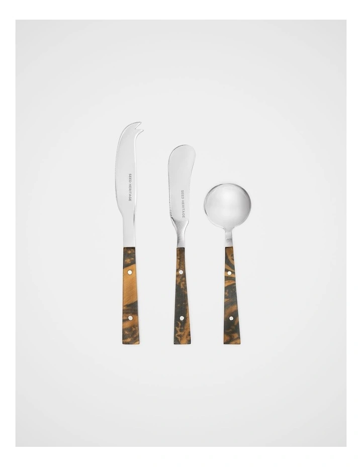 Remi Cheese Knife Set in Tort image 1
