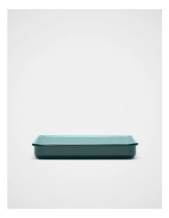 Elias Enamel Rectangle Pan in Twilight Blue