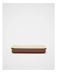 Elias Enamel Rectangle Pan in Biscoff