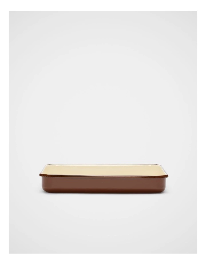 Elias Enamel Rectangle Pan in Biscoff image 1