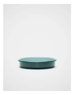 Elias Enamel Round Pan in Twilight Blue