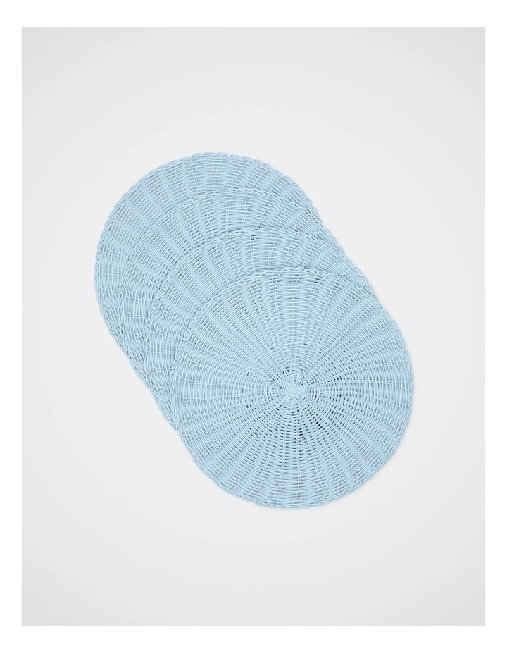 Nori Placemat Set of 4 in Arctic Blue image 2