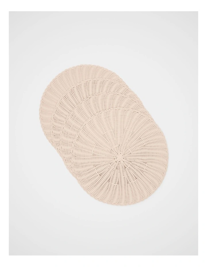 Nori Placemat Set of 4 in Eggshell image 2