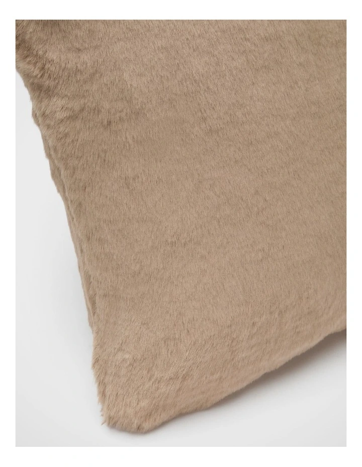 Fur Cushion in Sandstone image 2