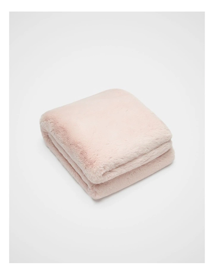 Fur Throw in Blossom image 1