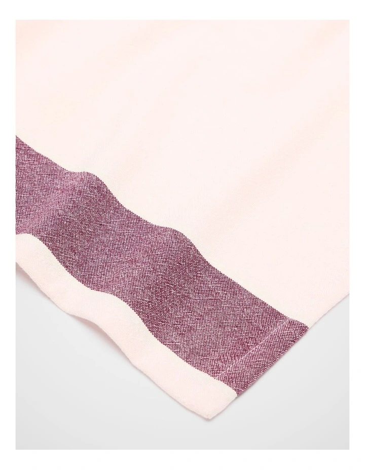 Vertical Stripe Tea Towel in Blossom image 2