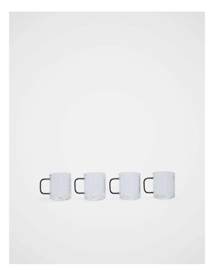 Aurora Glass Mug Set of 4 in Slate image 1