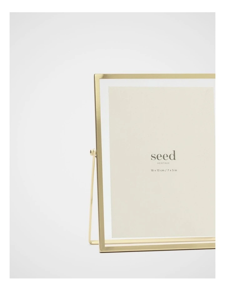 Miles Small Photo Frame in Gold image 2