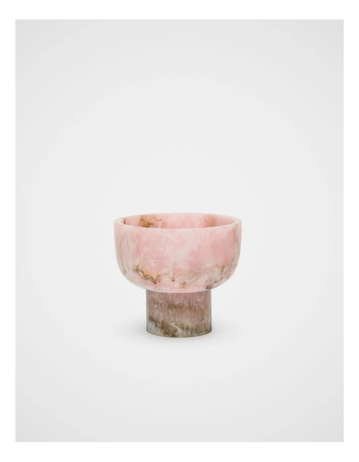 Vanneta Resin Footed Vessel in Blossom image 1