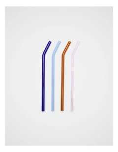 Ellis Glass Straw Set Of 4