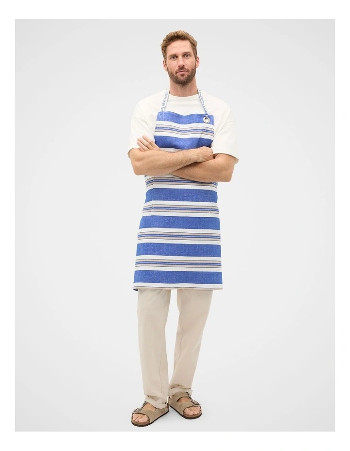 Luca Adult Apron in Sapphire Blue image 4