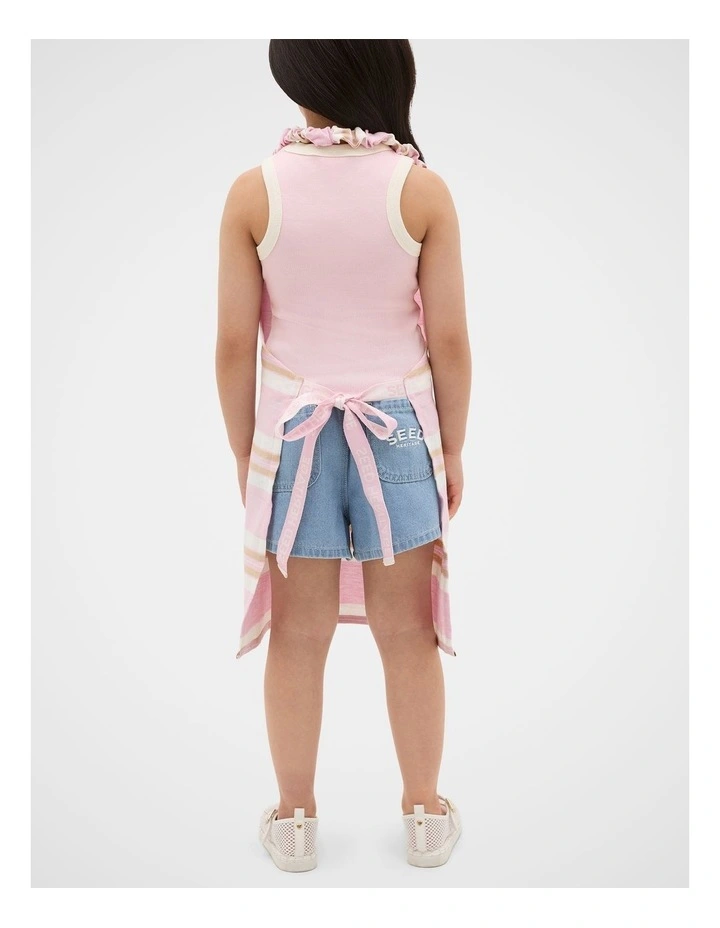Luca Child Apron in Petal Pink image 3
