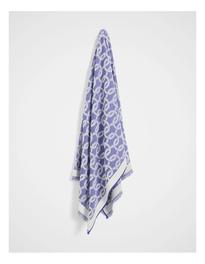Rope Beach Towel in Sapphire Blue image 3
