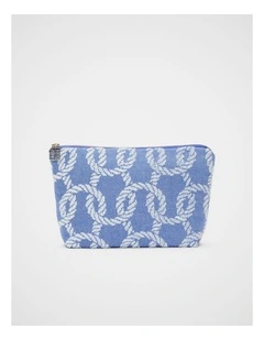 Rope Pouch in Sapphire Blue