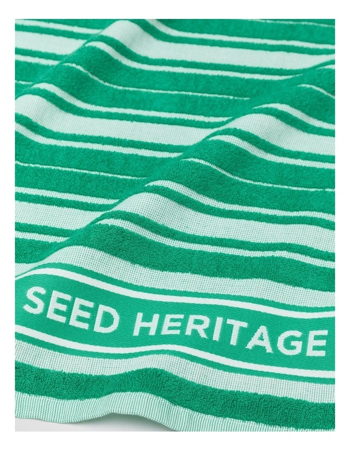 Seed Logo Tea Towel in Palm Green image 2