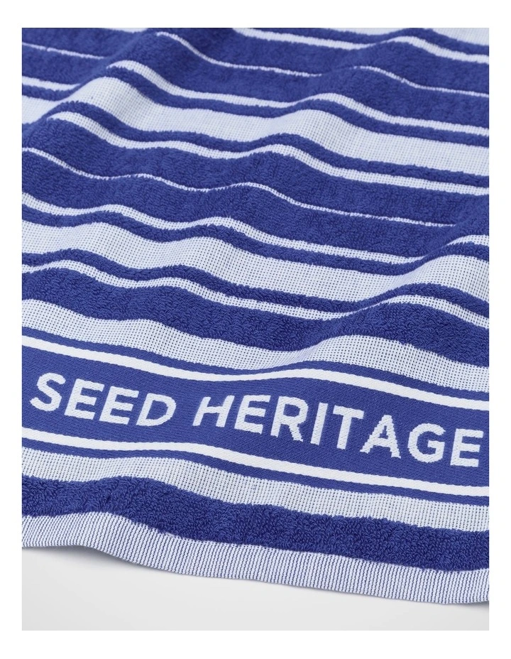 Seed Logo Tea Towel in Sapphire Blue image 2
