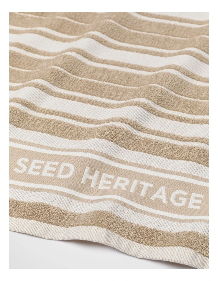 Seed Logo Tea Towel in Warm Sand image 2