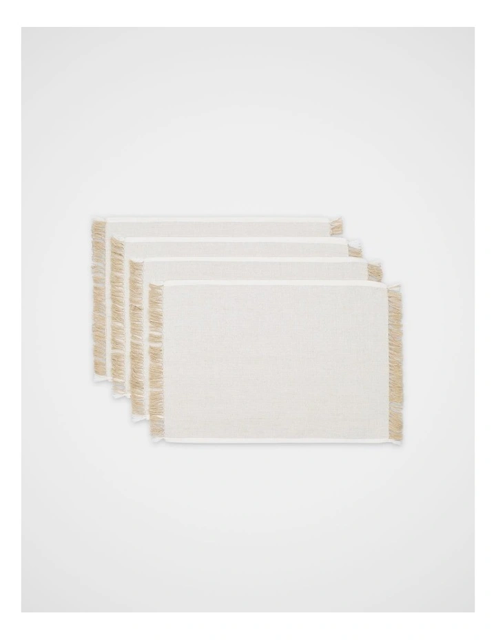 Luca Placemat Set Of 4 in Chalk image 2