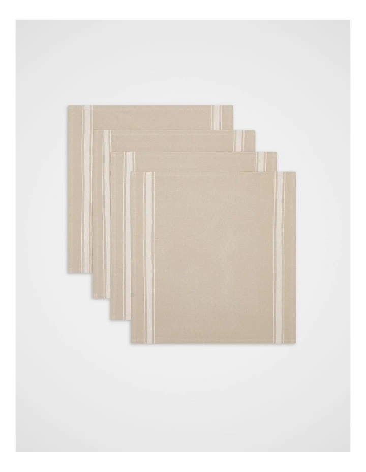 Luca Napkin Set Of 4 in Warm Sand image 1