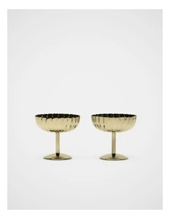 Dessert Cup Set Of 2 in Gold