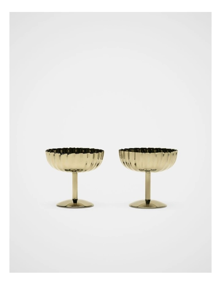 Dessert Cup Set Of 2 in Gold image 1