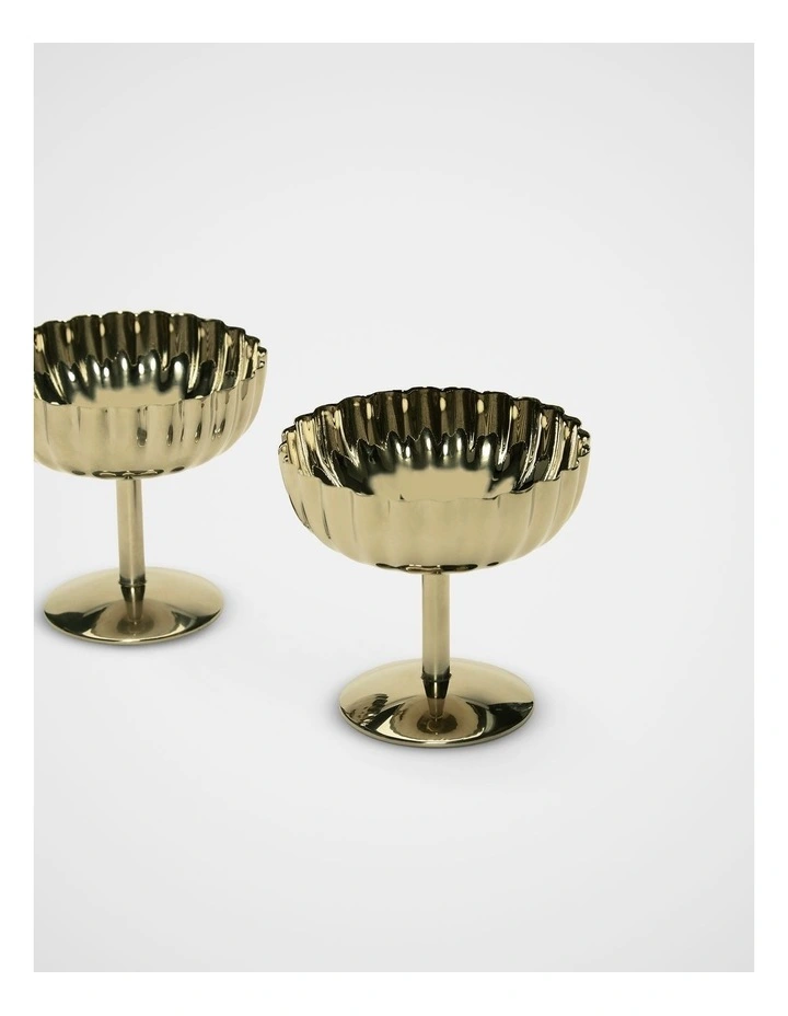 Dessert Cup Set Of 2 in Gold image 2