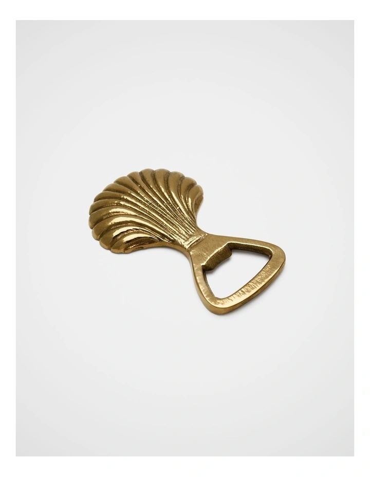 Shell Bottle Opener in Gold image 2