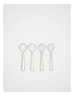 Fina Spoon Set Of 4 in Chalk