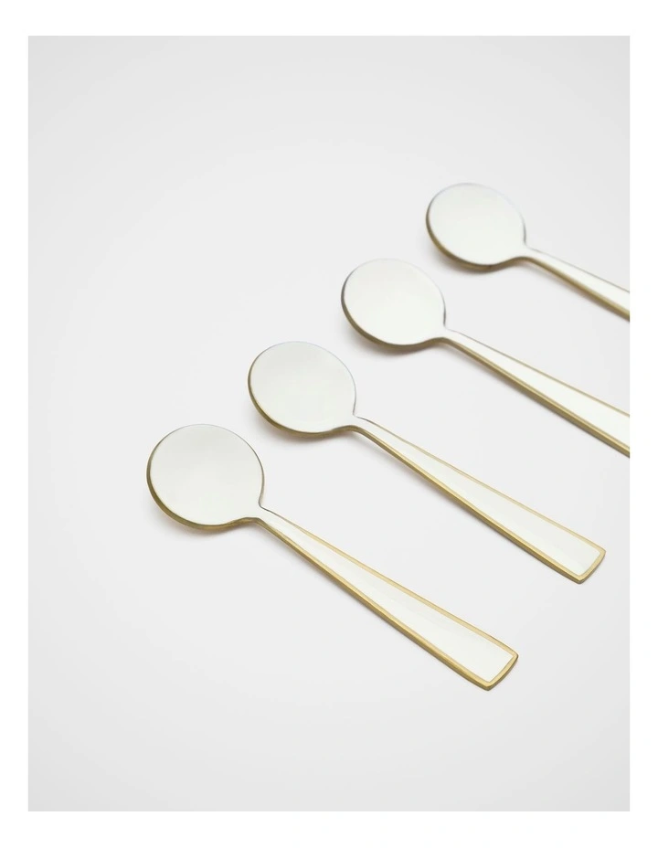 Fina Spoon Set Of 4 in Chalk image 2