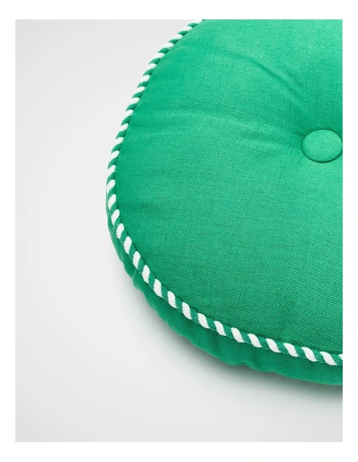 Round Cushion in Palm Green image 2
