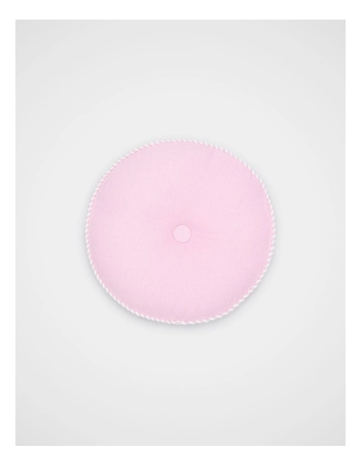 Round Cushion in Petal Pink image 1