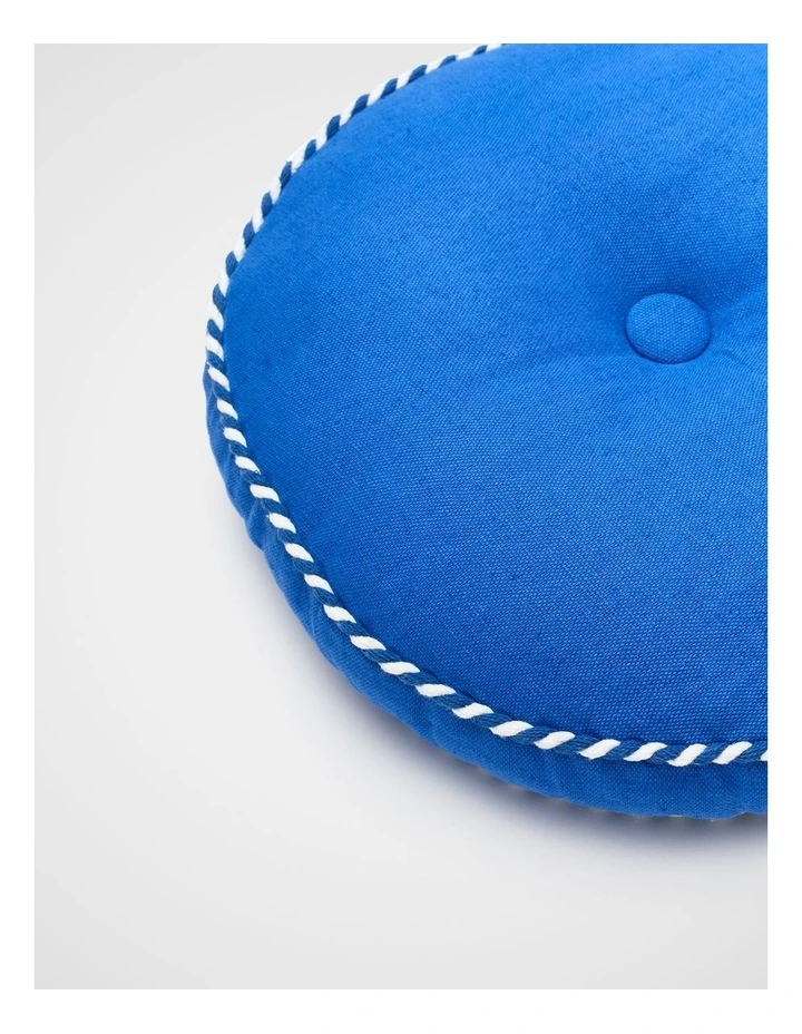 Round Cushion in Sapphire Blue image 2