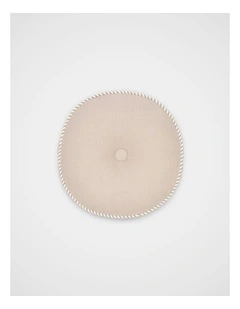 Round Cushion in Warm Sand
