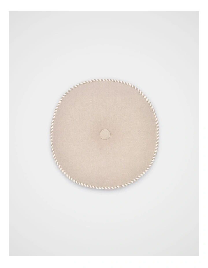 Round Cushion in Warm Sand image 1