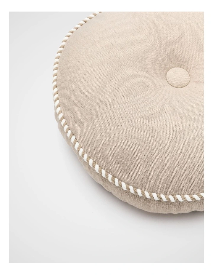 Round Cushion in Warm Sand image 2