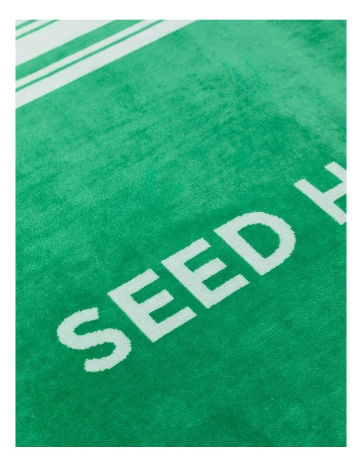 Seed Logo Beach Towel in Palm Green image 2